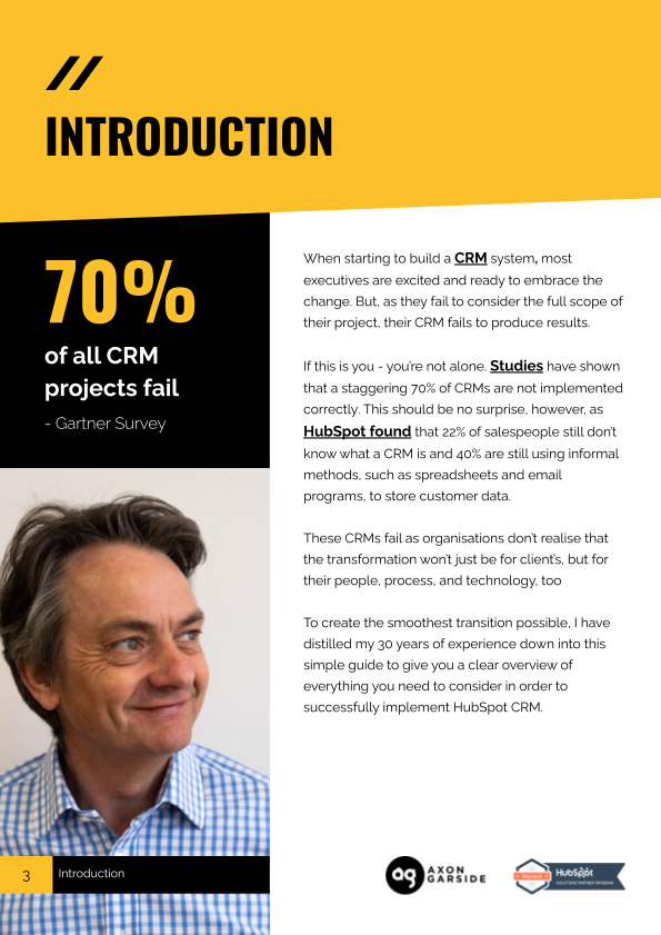 2021-04-Axon Garside - THE 5 STAGES OF A SUCCESSFUL CRM IMPLEMENTATION-Yellow