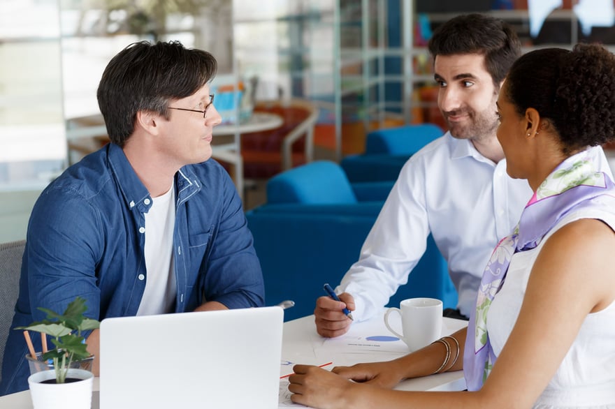 Collegues working together in an office