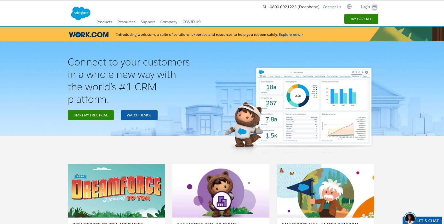 Salesforce Homepage Capture